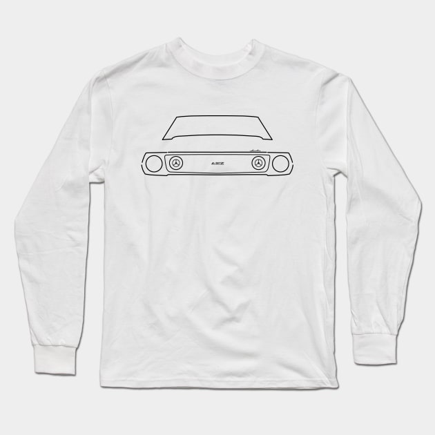 1973 AMC Javelin classic car outline graphic (black) Long Sleeve T-Shirt by soitwouldseem